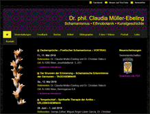 Tablet Screenshot of claudia-mueller-ebeling.de